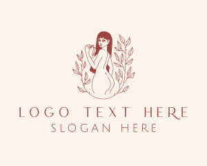 Female - Naked Woman Spa logo design