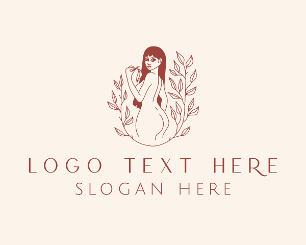 Sexy - Naked Woman Spa logo design