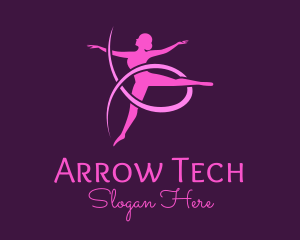 Ballet Dancer Performer logo design