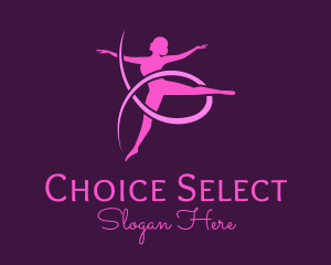 Ballet Dancer Performer logo design