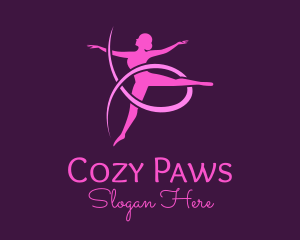 Ballet Dancer Performer logo design