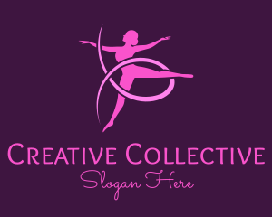 Ballet Dancer Performer logo design