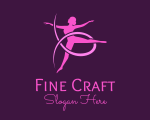 Ballet Dancer Performer logo design