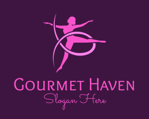 Ballet Dancer Performer logo design