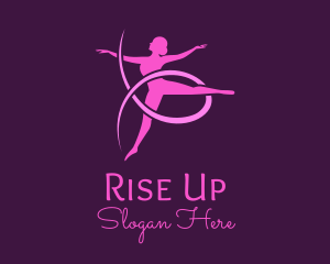 Ballet Dancer Performer logo design