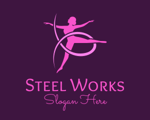 Ballet Dancer Performer logo design