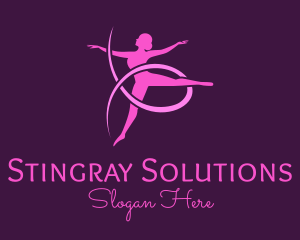 Ballet Dancer Performer logo design