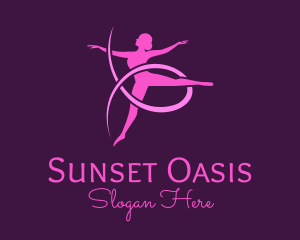 Ballet Dancer Performer logo design