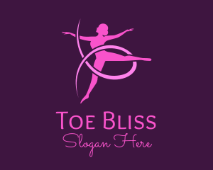 Ballet Dancer Performer logo design