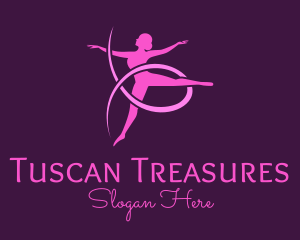 Ballet Dancer Performer logo design