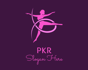 Ballet Dancer Performer logo design