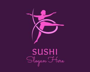 Ballet Dancer Performer logo design