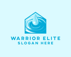 House - Water House Ripple logo design