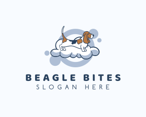 Beagle - Puppy Dog Bubble Bath logo design