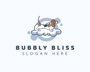 Puppy Dog Bubble Bath logo design