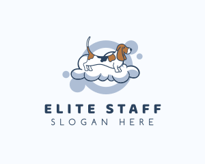 Beagle - Puppy Dog Bubble Bath logo design