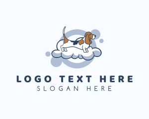 Beagle - Puppy Dog Bubble Bath logo design