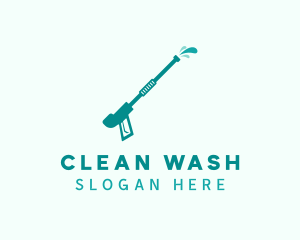 Washing - Pressure Washing Cleaner logo design