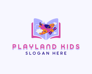 Toy Plane Kindergarten logo design