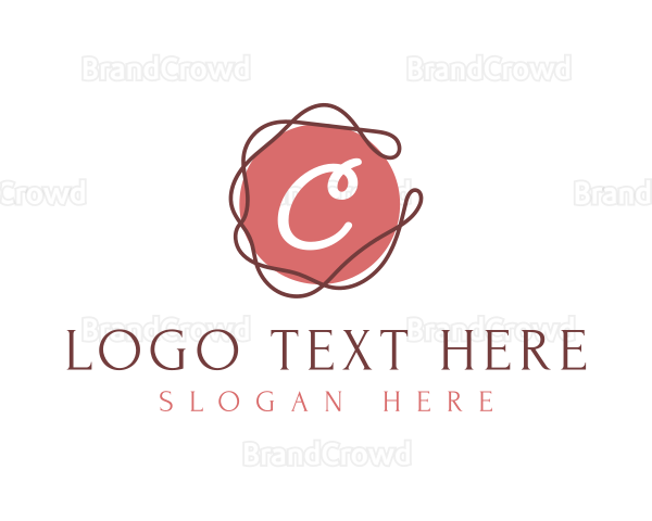 Elegant Swirl Thread Logo