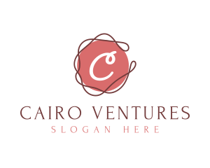 Elegant Swirl Thread logo design