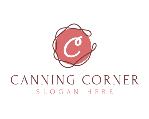 Elegant Swirl Thread logo design