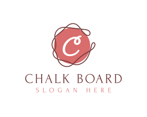 Elegant Swirl Thread logo design