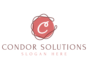 Elegant Swirl Thread logo design