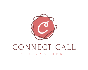 Elegant Swirl Thread logo design