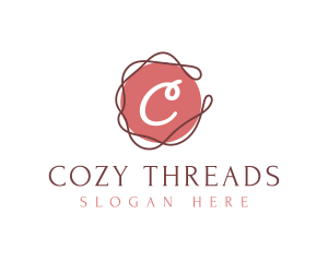 Elegant Swirl Thread logo design