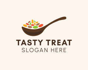 Flavor - Multicolor Spices Spoon logo design