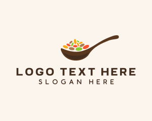 Heritage - Beans Spices Spoon logo design