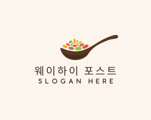 Beans Spices Spoon logo design