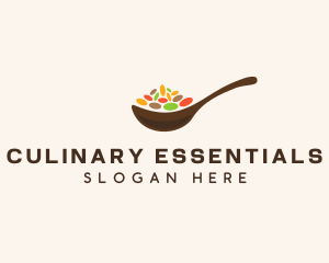 Beans Spices Spoon logo design