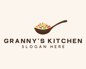 Beans Spices Spoon logo design