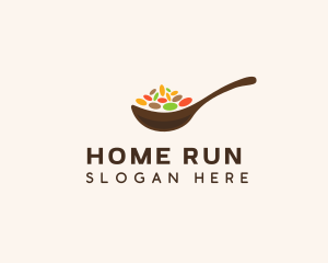 Beans Spices Spoon logo design