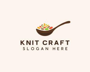 Beans Spices Spoon logo design