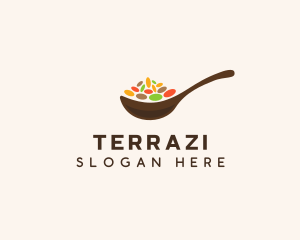 Beans Spices Spoon logo design