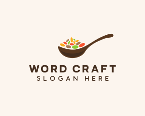 Beans Spices Spoon logo design