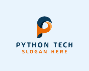 Tech Software Letter P logo design