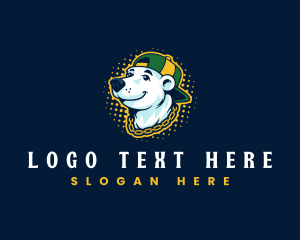 Hip Hop - Cool Polar Bear logo design