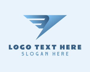 Logistics - Wings Express Courier logo design