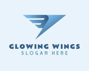 Wings Express Courier logo design