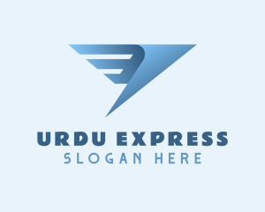 Wings Express Courier logo design