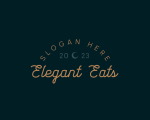 Elegant Retro Cursive Business logo design