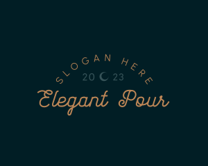 Elegant Retro Cursive Business logo design