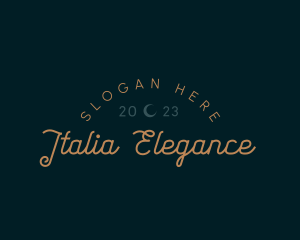 Elegant Retro Cursive Business logo design