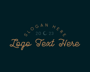 Elegant Retro Cursive Business Logo