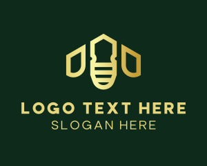 Golden Bee House logo design