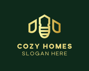 Housing - Golden Bee House logo design